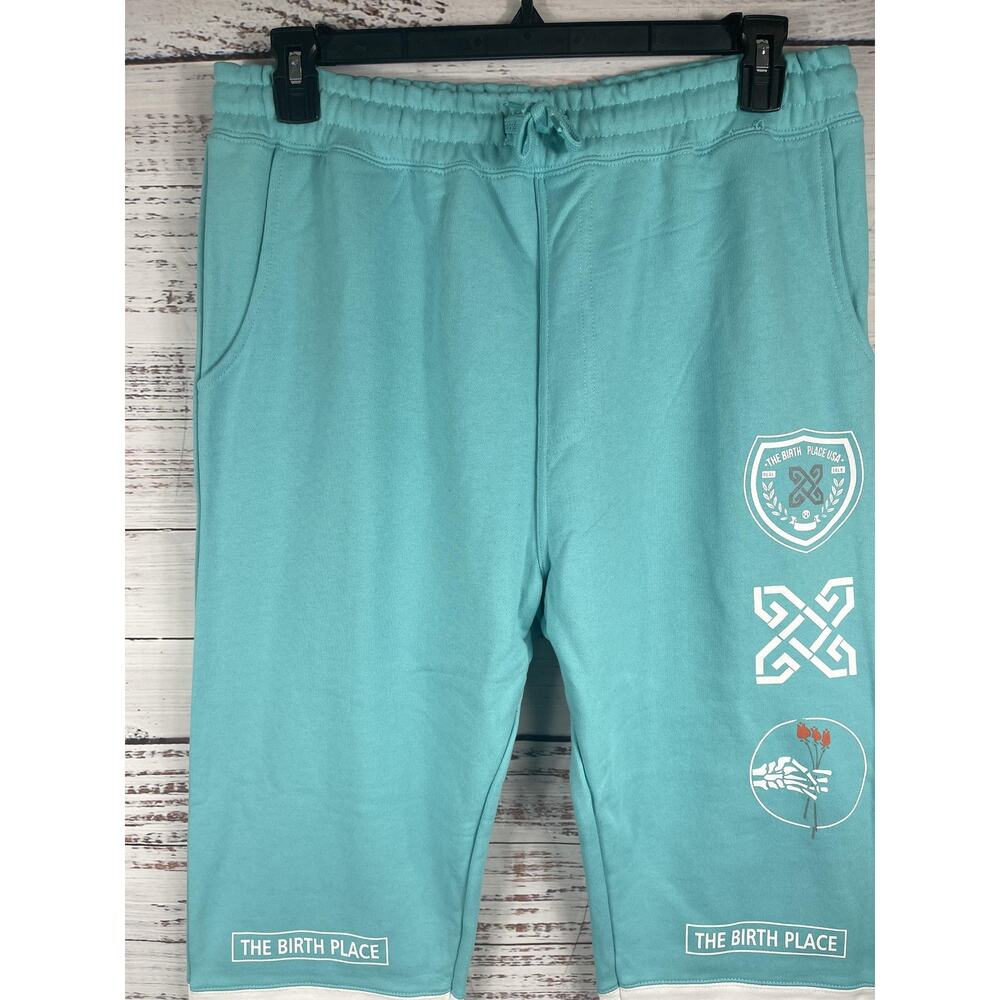 The Birth Place Hoodie Sweatpants Set Mens Large Blue White 24/7 365 Florida USA - Picture 9 of 12